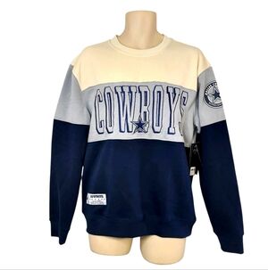 Dallas Cowboys Sweatshirt Size Small Stitched Logos Triple Stripe New